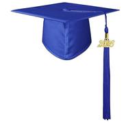 kokdid Casquette de remise de diplôme 2026 au design classique confortable et respirant pour adulte et enfant pour cérémonie d'événement formel confortable en tissu respirant, bleu marine, child