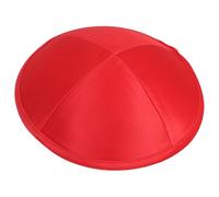 kokdid Chapeau rond en tissu polyester pour amateurs de religion, entretien facile, pratique pour la construction, costume de kippa, Rouge, Taille unique