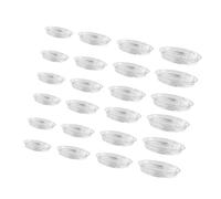 kokdid Lot de 24 soucoupes rondes transparentes pour plantes - Pour garder la santé en intérieur et en extérieur - Plateau de balcon de 15,2 / 20,4 / 25,4 / 30,5 cm