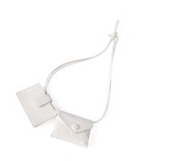 kokdid Minis Sac à main à bandoulière Sac à main double détachable Porte-cartes Petites pochettes pour pièces de monnaie Portefeuille pour voyage, shopping, porte-monnaie pour homme, blanc, One Size