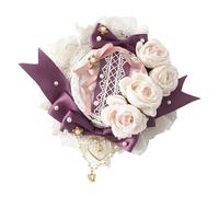 kokdid Pince à cheveux élégante pour chapeau de mariée - Décoration florale - Épingle à cheveux pour mariage et événement