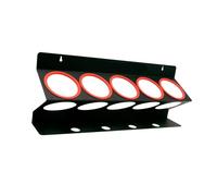 kokdid Porte-bouteilles robuste pouvant contenir 5 bouteilles et 4 objets supplémentaires construit en métal à courant droit à installer sur les cloisons pour garage, sinon atelier, planificateur de