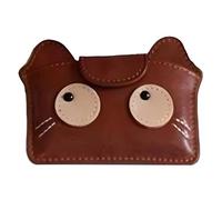 kokdid Porte-cartes amincissant multi-usages avec motif de chats rétro pour cartes de crédit et billets en papier, porte-cartes de poche, Couleur café., Beauté de masse