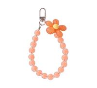 kokdid Porte-clés à thème floral pour décoration de sac à main multifonctionnel en acrylique porte-clés accessoire de sac pendentif de mode titulaire de sac en acrylique pendentif breloque, Doré