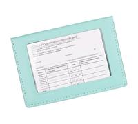 kokdid Portefeuille de voyage imperméable avec fenêtre transparente pour passeports et organiseurs de cartes amincissantes pour femmes, porte-documents résistant à l'eau, bleu