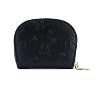 kokdid Portefeuille pratique pour femme avec fermeture éclair - Design compact - Design spacieux - Porte-cartes intérieur spacieux pour l'argent liquide - Support compact pour le shopping, Noir