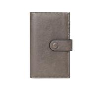 kokdid Portefeuilles pour femme en cuir bloquant les RFID Portefeuille à trois volets Long Pochettes Porte-cartes de crédit Grande capacité Cadeau pour femme, gris