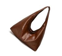 kokdid Sac seau vintage avec bandoulière confortable, sac à main élégant en polyuréthane souple pour un usage quotidien et un événement spécial, marron, One Size