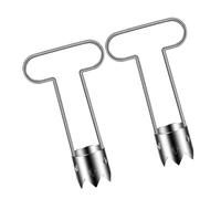 kokdid Vide-fruits en métal avec poignée confortable - Outil de cuisine ergonomique pour usage domestique - Passe au lave-vaisselle