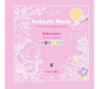 Kokeshi Mado Sakurairo - Design Coloring Book for Kids and Adults