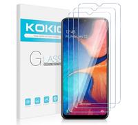 Kokio 3 Pièces Verre Trempé Compatible avec Samsung Galaxy A20e, Film Protection en écran, Ultra Résistant, Anti Rayures, Sans Bulles, HD Transparent Vitre Protecteur pour Samsung A20e