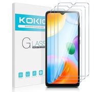 Kokio 3 Pièces Verre Trempé pour Xiaomi Redmi 10C/ Xiaomi Poco C40-6.71", Film Protection écran pour Redmi 10C, 0,33mm HD Ultra Transparent,Dureté 9H Glass,Anti Rayures,Sans Bulles d'air