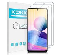 Kokio 3 Pièces Verre Trempé pour Xiaomi Redmi Note 10 5G/Note 10T 5G/Poco M3 Pro, Film Protection en écran, Ultra Résistant, Anti Rayures, Sans Bulles, HD Transparent Vitre pour Redmi Note 10 5G