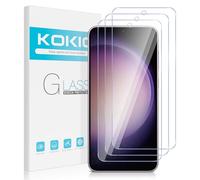Kokio Lot de 3,Verre Trempé Samsung Galaxy S23 5G 6.1",Dureté 9H,Protecteur d'écran UHD 0,33 mm pour Samsung Galaxy S23 5G,Résistant à l'usure et Sans Bulles