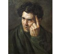 KOKITS Affiches et impressions Moderne Art Poster Peinture classique Portrait de Lord Byron par Théodore Géricault pour la décoration de bureau 60x90cm