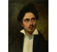 KOKITS Impression Sur toile Moderne Affiche De Arts Peinture célèbre Alexandre Dumas Père en jeune homme de Ferdinandeugène Delacroix pour Salon 60x90cm