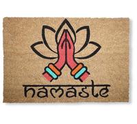 KOKO DOORMATS Paillasson Exterieur Entree Coco | Base PVC Antidérapante | Tapis d’Entrée Absorbant et Durable | Design Original pour Intérieur et Extérieur Abrité | 40x60 cm | Namaste