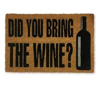 KOKO DOORMATS Paillasson Exterieur Entree Coco | Base PVC Antidérapante | Tapis d’Entrée Absorbant et Durable | Design Original pour Intérieur et Extérieur Abrité | 40x60 cm |Did You Bring The Wine?