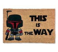 KOKO DOORMATS Paillasson Exterieur Entree Coco | Base PVC Antidérapante | Tapis d’Entrée Absorbant et Durable | Design Original pour Intérieur et Extérieur Abrité | 40x60 cm | This is The Way
