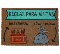 KOKO DOORMATS Paillasson Exterieur Entree Coco en Espagnol - Regals Para Visitas - Base PVC Antidérapante | 40 x 60 cm | Tapis d’Entrée Durable et Absorbant | Design Accueillant