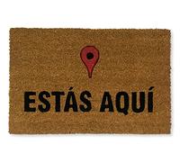 Koko DOORMATS Paillasson extérieur Entree | Tapis Entree Exterieur, Coco Base antidérapant en PVC | paillasson Exterieur Entree Original antiderapant et Absorbant | You are Here | 40x60 cm