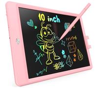 KOKODI Ardoise Magique LCD 10 Pouces - Jouet Éducatif Sans Écran avec Stylo Inclus, Réutilisable pour Enfants 2 à 7 Ans, Cadeau d'Anniversaire et de Pâques Fille & Garçon (Rose)