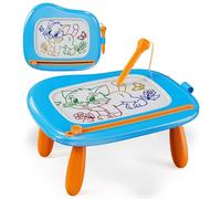 KOKODI Jouet Enfant 2 ans, Jouet Garçons 2 ans, Ardoise Magique pour les Enfants, Jouets éducatifs de Voyage pour les Enfants de 1 2 3 ans, Cadeaux de Anniversaire Pâques (Bleu)