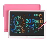 KOKODI Tableau d'écriture LCD pour enfants à partir de 3 ans - 50,8 cm - Coloré - Pour enfants de 3 à partir de 3-4 - 5-6 - 7-8 ans - Cadeau de Saint Valentin - Cadeau d'anniversaire - Vieux