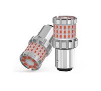 KOKOGLGBTD Lot De 2 Feux Stop Rouges Avec Clignotants Et Jour DRL Pour Pour Edge Pour Focus MK2/MK4 Pour Mondeo MK4/MK5/MK3 Pour Fiesta MK7 Pour Fusion(1157 BAW15D PR21-5W)