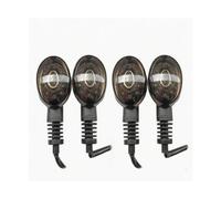 KOKOGLGBTD Pour Pour Vulcan S650 Clignotant Avant Arrière LED | Clignotant Avant Et Arrière Pour NINJA 250R KLX 250SF Indicateur Moto(Fumé,2 Pairs)
