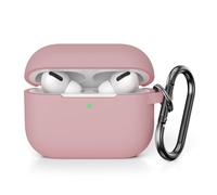KOKOKA Coque Étui Protecteur Compatible avec AirPods Pro 2 Case, Housse de Protection en Silicone Anti-Choc, Antidérapant Etui de Protection pour Airpods Pro 2 (2022) avec Mousqueton, Rose