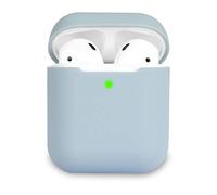 KOKOKA Coque Housse Étui Protecteur Compatible avec AirPods 2, Silicone Case Cover pour AirPods 2, Témoin LED Visible, Supporte la Charge sans Fil, Denim Blue