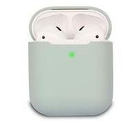 KOKOKA Coque Housse Étui Protecteur Compatible avec AirPods 2, Silicone Case Cover pour AirPods 2, Témoin LED Visible, Supporte la Charge sans Fil, Cloud Grey