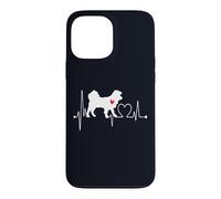 Kokoni Greece Dog Heartbeat ECG Mes Chiens sont Mon Cardio Coque pour iPhone 13 Pro Max