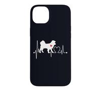 Kokoni Greece Dog Heartbeat ECG Mes Chiens sont Mon Cardio Coque pour iPhone 14 Plus