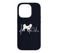 Kokoni Greece Dog Heartbeat ECG Mes Chiens sont Mon Cardio Coque pour iPhone 14 Pro