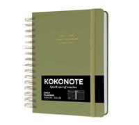 Kokonote - Agenda 2025-2026 Journalier Desert Sage | Agenda Scolaire 12 mois, Format A5, Daily Planner pour Université, Lycée ou Étudiant