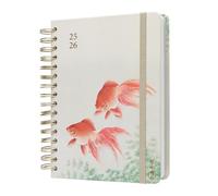 Kokonote - Agenda Journalier 2025 2026 Japanese Art | Agenda Scolaire 2024 2025 Lycée, Professionnel, Étudiant, Planner
