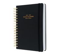 Kokonote - Agenda Scolaire 2024 2025 Journalier Noir | Agenda Spirale - Août 2024 à Juillet 2025