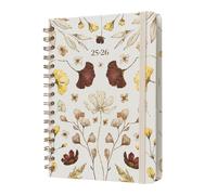 Kokonote - Agenda Semainier 2025 2026 Fleurs| Agenda Scolaire 2024 2025 Lycée ou Étudiant, Weekly Planner