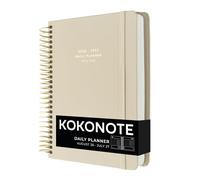 Kokonote - Agenda Scolaire 2026 2027 Journalier Gris | Planner avec Spirale, Agenda 2026 2027 Étudiant ou Professionnel, Fourniture Scolaire Université