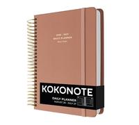 Kokonote - Agenda Scolaire 2026 2027 Journalier Rose | Planner avec Spirale, Agenda 2026 2027 Étudiant ou Professionnel, Fourniture Scolaire Université