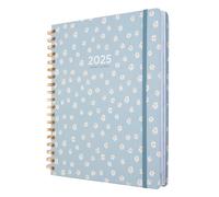 Kokonote - Agenda Semainier 2024 2025 Scolaire Pâquerettes | Agenda Grand Format, Agenda Spirale - Août 2024 à Décembre 2025, Bleu, AEKOSVBS2403
