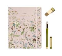Kokonote Agenda Semainier 2026 2027 Fleurs | Weekly Planner + Stylo + Porte-Stylo