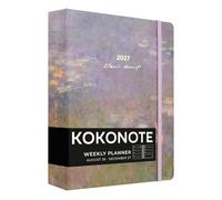 Kokonote - Agenda Semainier 2026 2027 Monet | Weekly Planner avec Spirale, Agenda 2026 2027 Étudiant ou Professionnel, Fourniture Scolaire Université