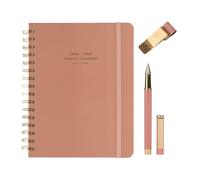 Kokonote Agenda Semainier 2026 2027 Rose | Weekly Planner + Stylo + Porte-Stylo