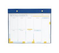 Kokonote - Bloc Note A4 Semainier Akalia | Weekly Planner, Sous-Main Bureau, Planificateur Hebdomadaire | Papeterie de Bureau