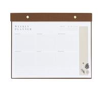 Kokonote - Bloc Note A4 Semainier Kalima | Weekly Planner, Sous-Main Bureau, Planificateur Hebdomadaire | Papeterie de Bureau