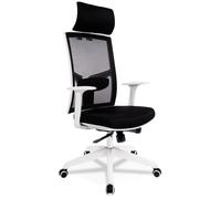Kokoon® chaise de bureau LUKE 65x64,5x119,5 cm,métal, blanc,22,2 kg