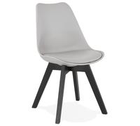 Kokoon® chaise design BLANE 48x56x82 cm,plastique / polymère, gris,10,29 kg